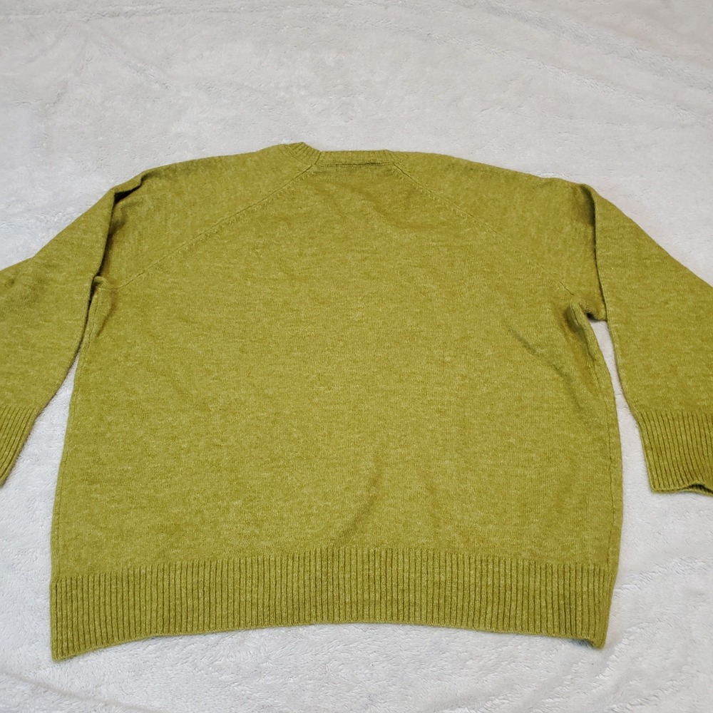 Old Navy Green Bohemian Boho Preppy Wool Blend Oversized Sustainable Sweater L - Picture 3 of 7